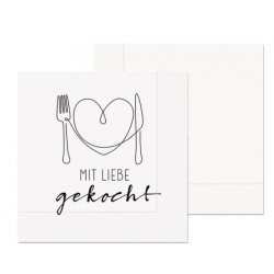 Serviette - mit Liebe gekocht